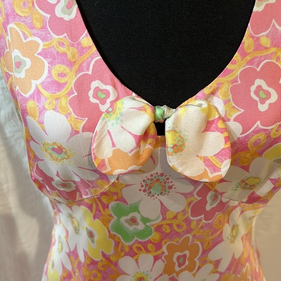 Sigrid Olsen floral silk dress, size 8, NWT - Picture 3 of 16